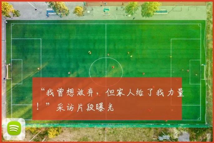 “我曾想放弃，但家人给了我力量！”采访片段曝光